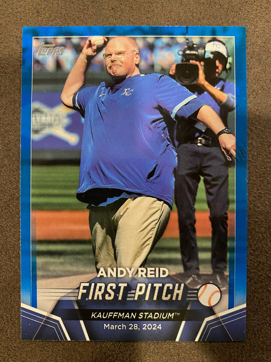 Andy Reid - 2024 Topps Update - First Pitch BLUE