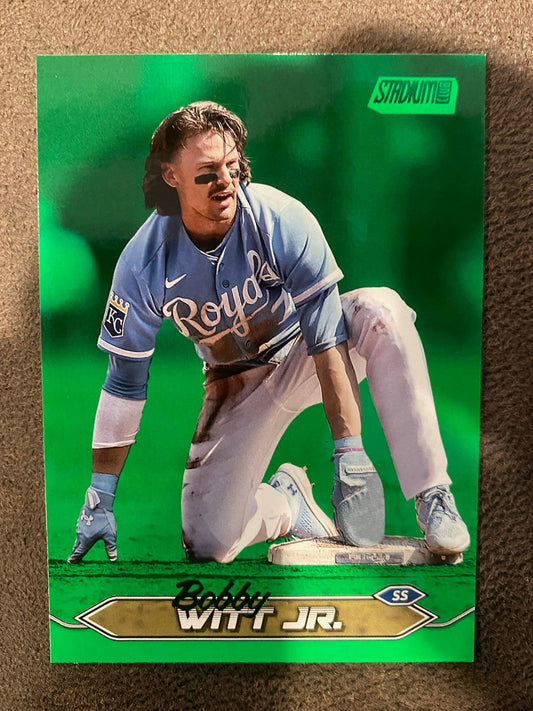 Bobby Witt Jr. -  2024 Topps Stadium Club - Green Foil /199 - Royals