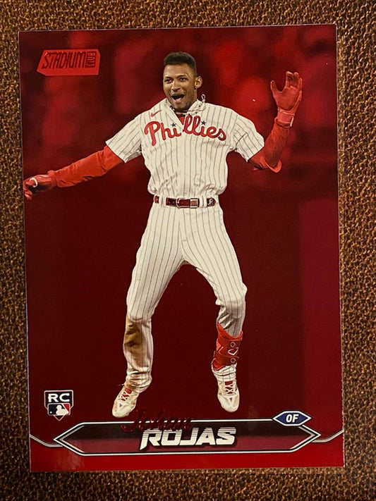 Johan Rojas - 2024 Topps Stadium Club - Red Foil - Phillies