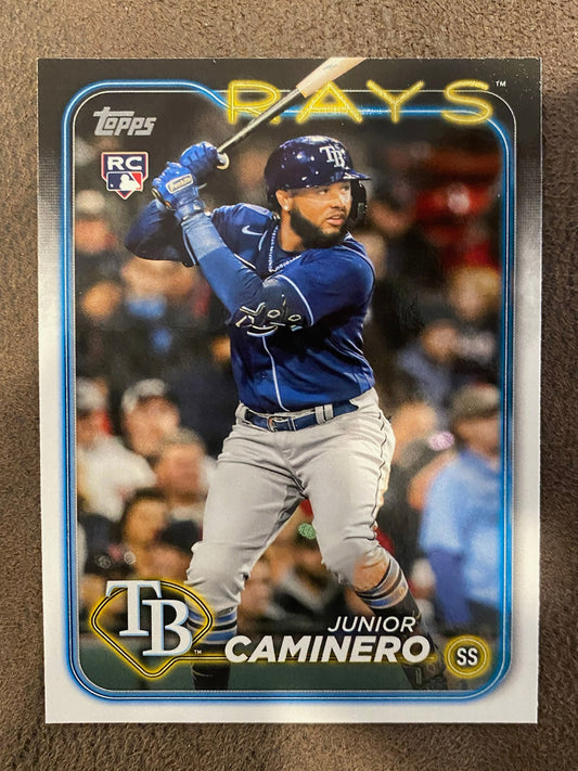 Junior Caminero - 2024 Topps Series 2 - Super Box Exclusive Companion Card - Rays