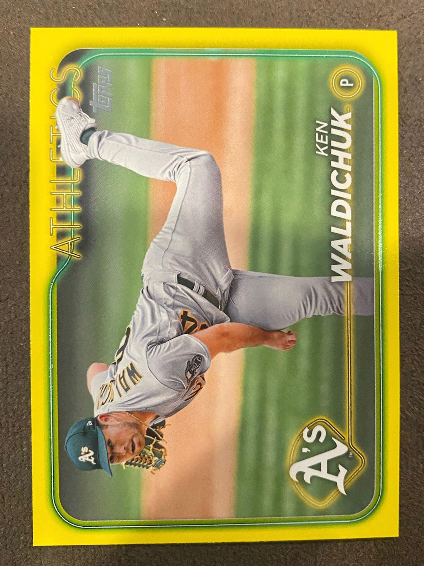 Ken Waldichuk - 2024 Topps Series 2 - Yellow Parallels - Athletics