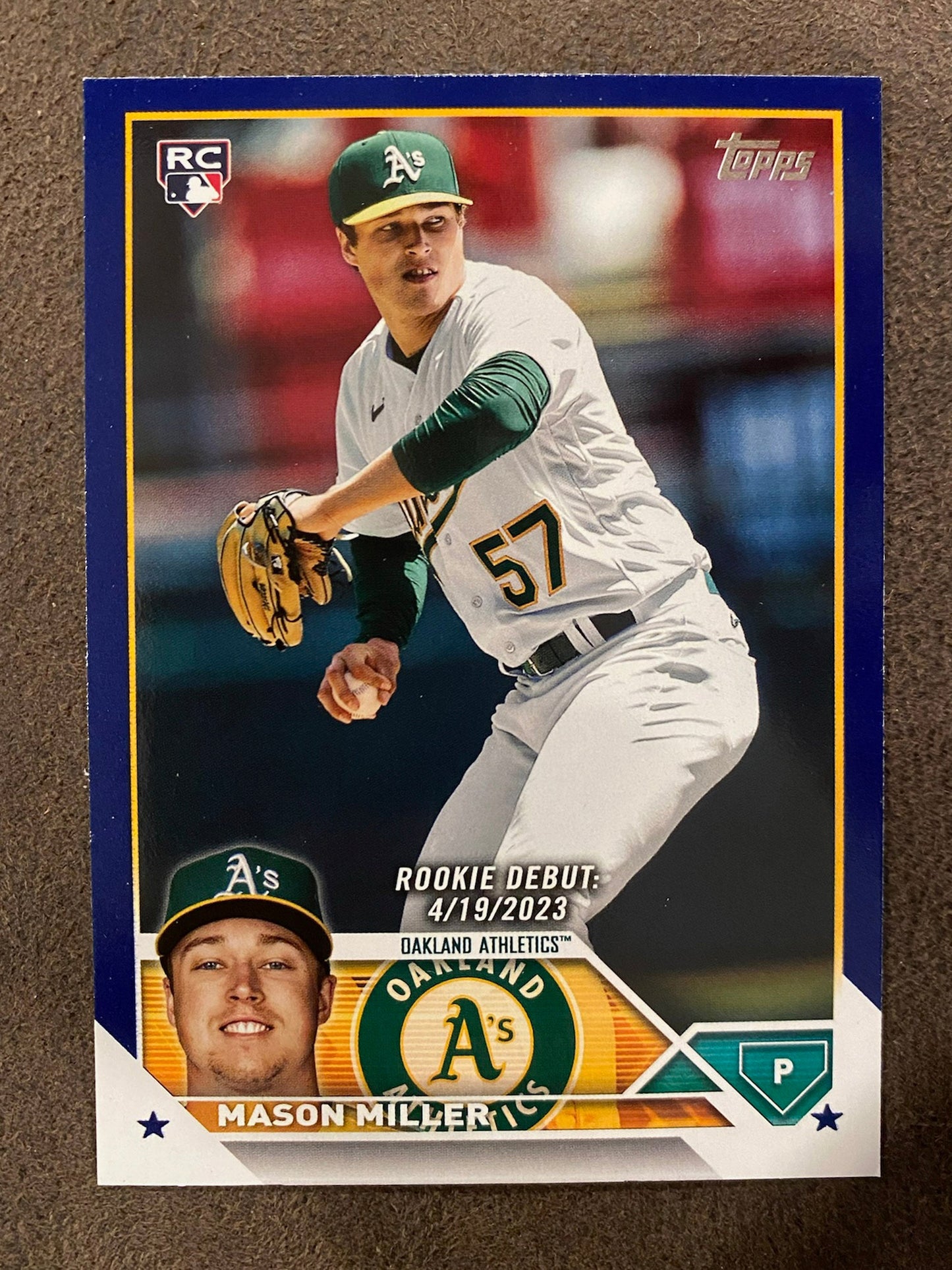 Mason Miller - 2023 Topps Update - Blue Parallel - Athletics