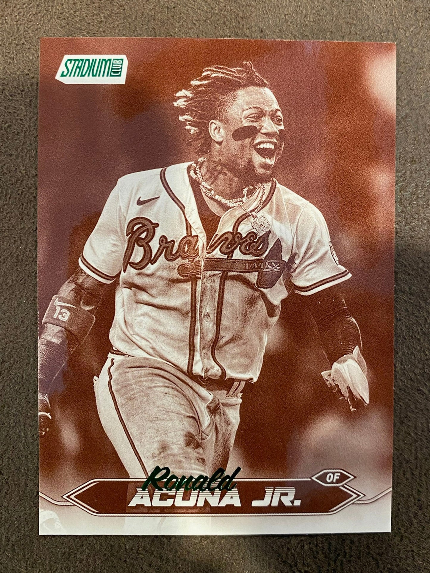 Ronald Acuna Jr. - 2024 Topps Stadium Club - Sepia - Braves