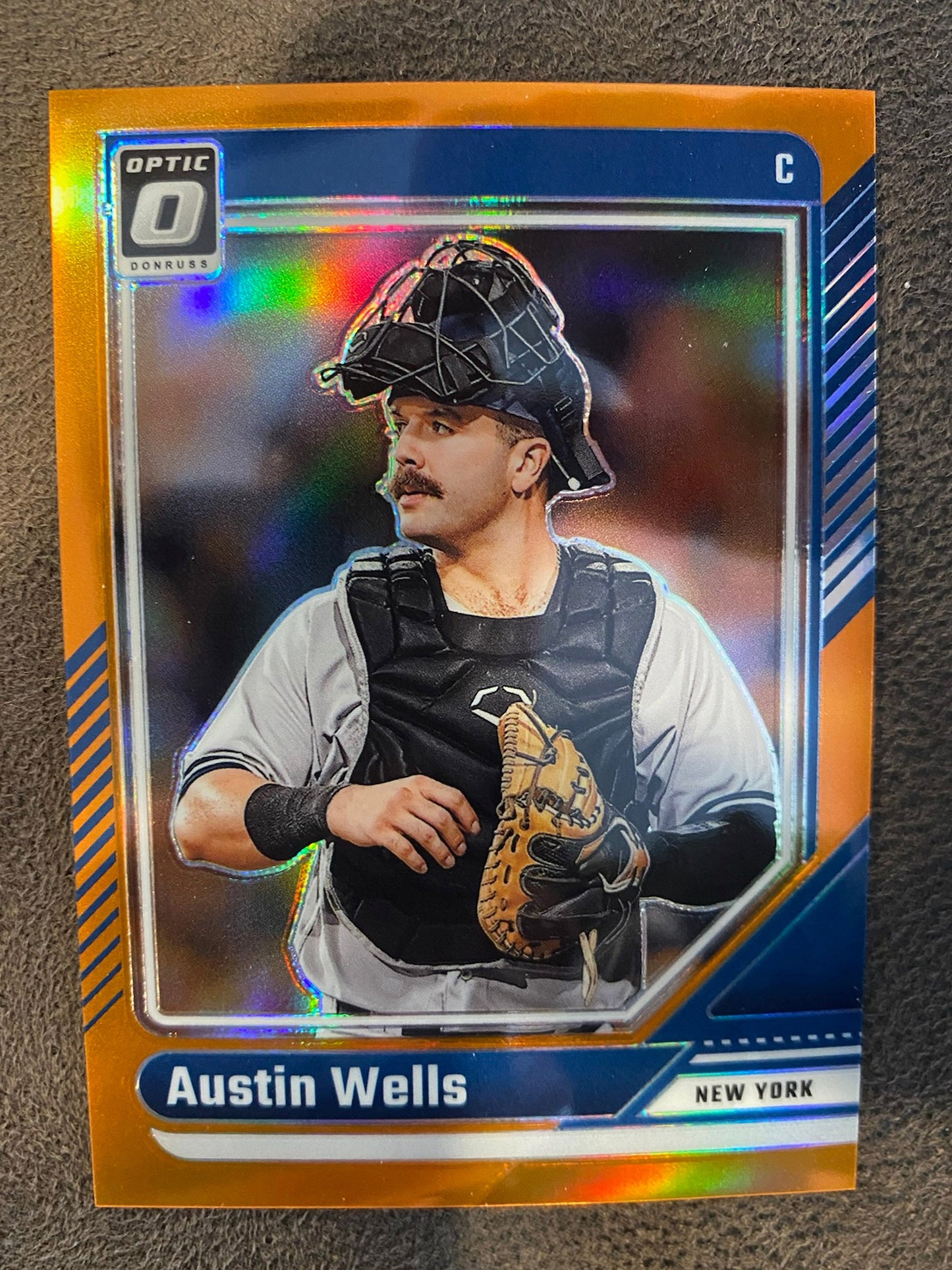Austin Wells - 2024 Donruss - Optic Orange /199 - Yankees