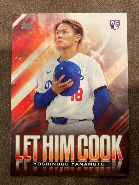 Yoshinobu Yamamoto - 2024 Topps Update - Let Him Cook - Dodgers