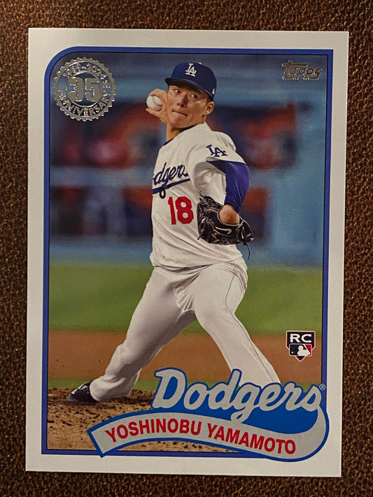 Yoshinobu Yamamoto - 2024 Topps Series 2 - 1989 Insert - Dodgers