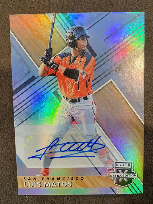Luis Matos - 2019 Panini Elite Extra - AUTO - Giants
