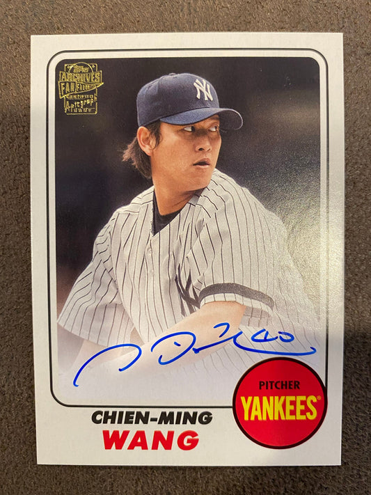 Chien Ming Wang - 2024 Topps Archives - 1968 Fan Favorites AUTO - Yankees