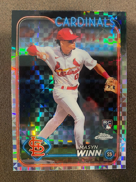 Masyn Winn - 2024 Topps Chrome - Xfractor - Cardinals