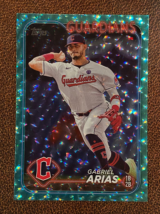Gabriel Arias - 2024 Topps Series 2 - Aqua /399 - Guardians