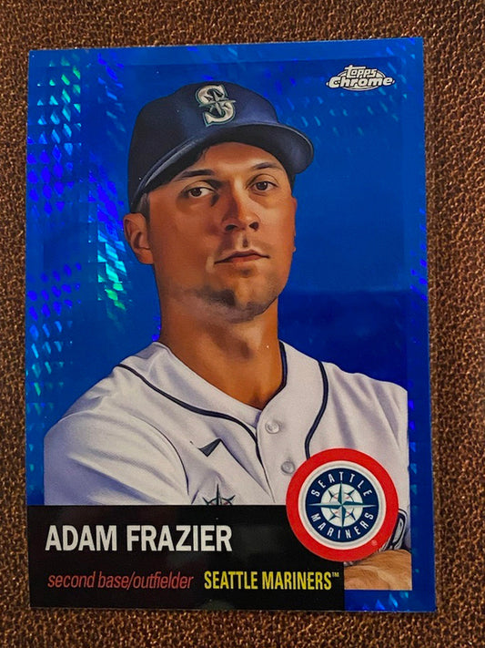 Adam Frazier - 2022 Topps Chrome Platinum Anniversary - Blue Prism - Mariners