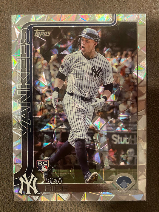 Ben Rice - 2025 Topps Series 1 - Diamante Parallel - Yankees