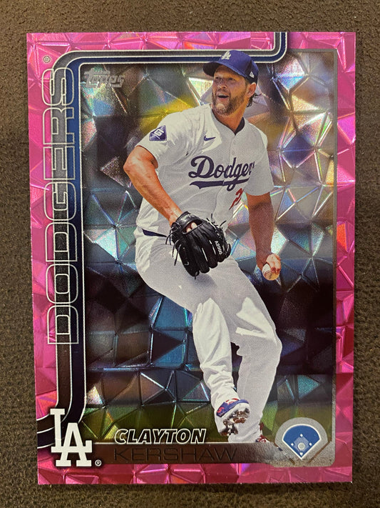 Clayton Kershaw - 2025 Topps Series 1 - Pink Diamante - Dodgers