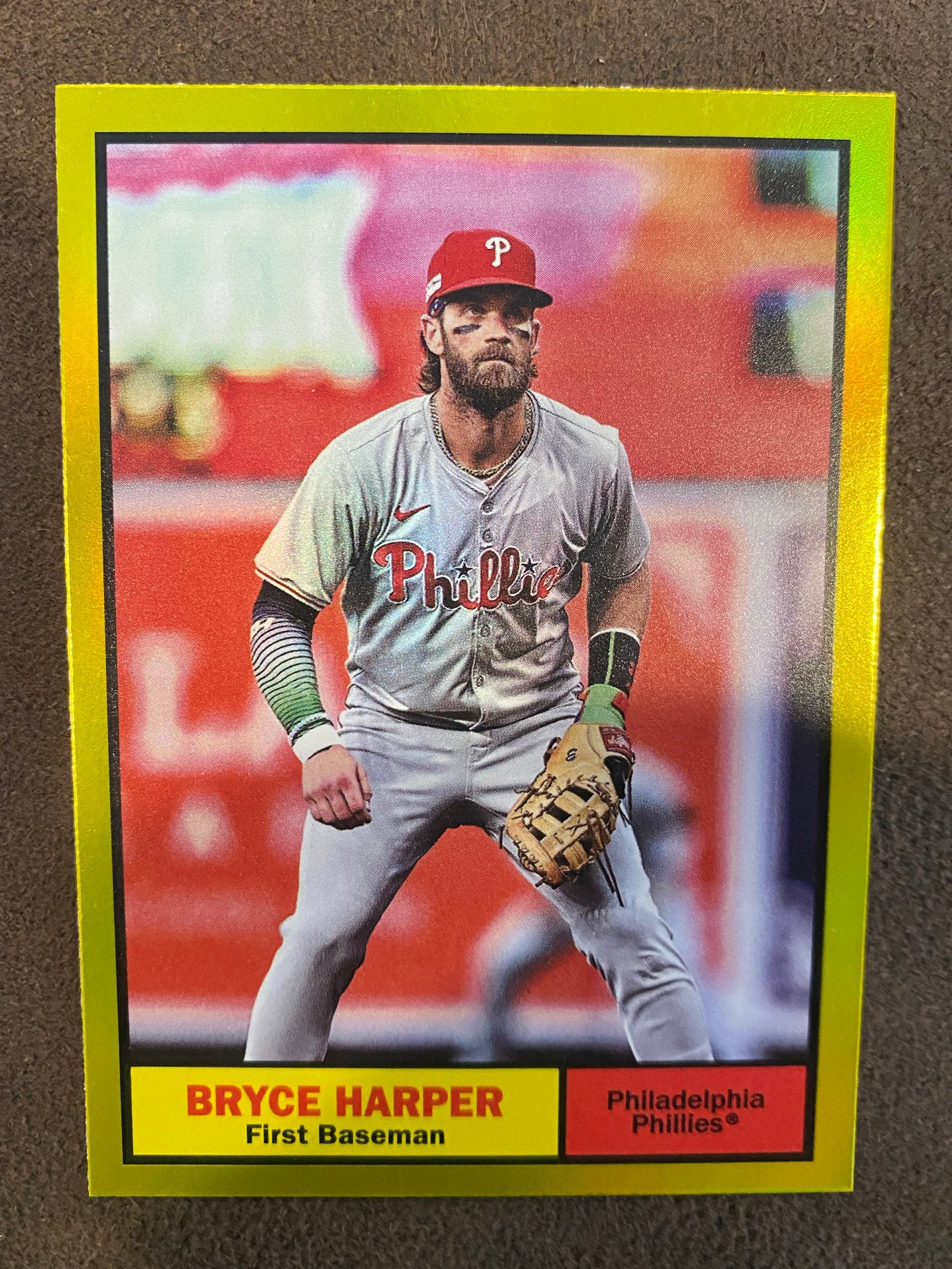 Bryce Harper - 2024 Topps Archives - Yellow Foil - Phillies