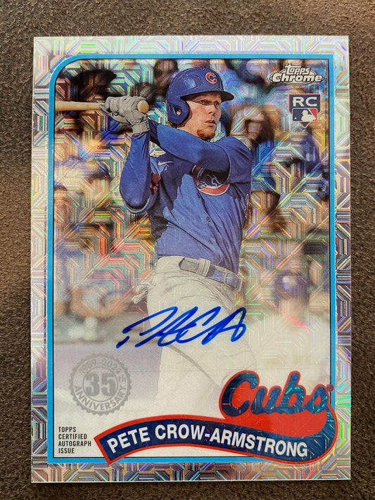 Pete Crow Armstrong - 2024 Topps Series 2 - Silver Pack Mojo Refactor Auto - Cubs