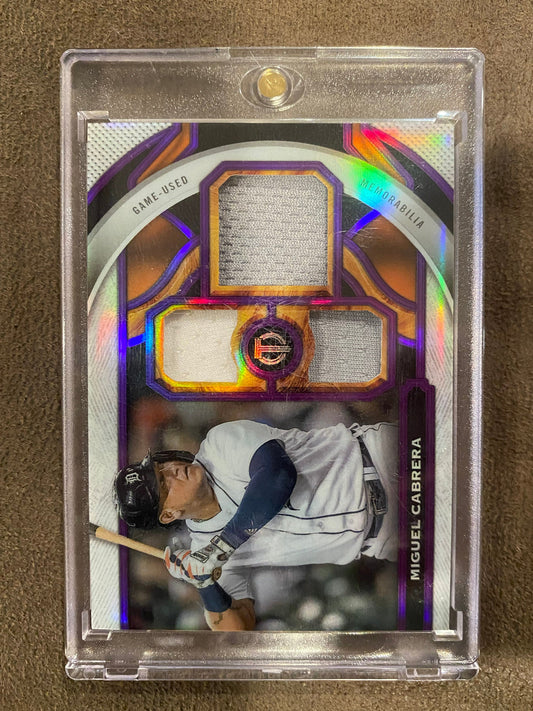 Miguel Cabrera - 2023 Topps Tribute - Game-Used Triple RELIC /50 - Tigers