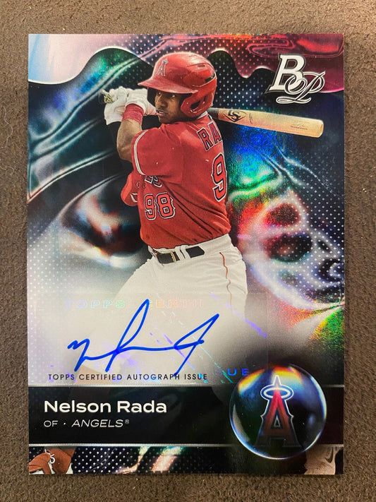 Nelson Rada - 2023 Bowman Platinum - Prospect AUTO - Angels