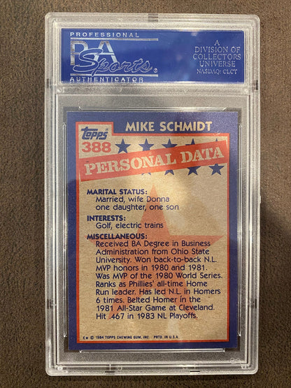 Mike Schmidt - 1984 Topps - All Star PSA 9 - Phillies