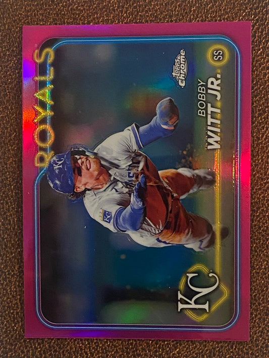 Bobby Witt Jr.  - 2024 Topps Chrome - Pink Refractor - Royals