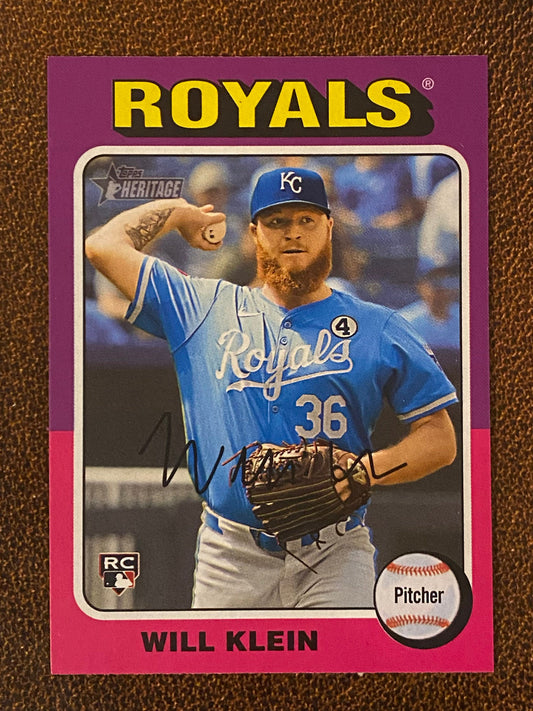 Will Klein - 2024 Topps Heritage High Number - Short Print (#723) - Royals