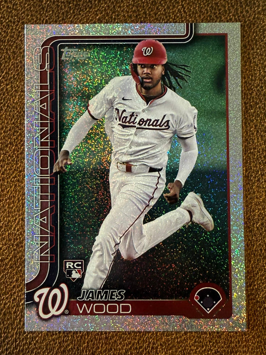 James Wood - 2025 Topps Series 1 - Sand Glitter - Nationals