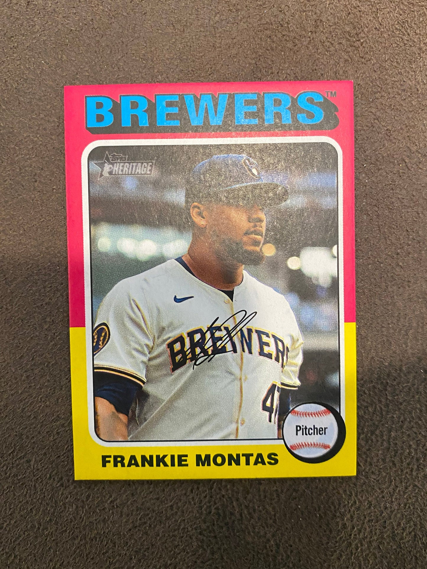 Frankie Montas - 2024 Topps Heritage High Number - Mini - Brewers