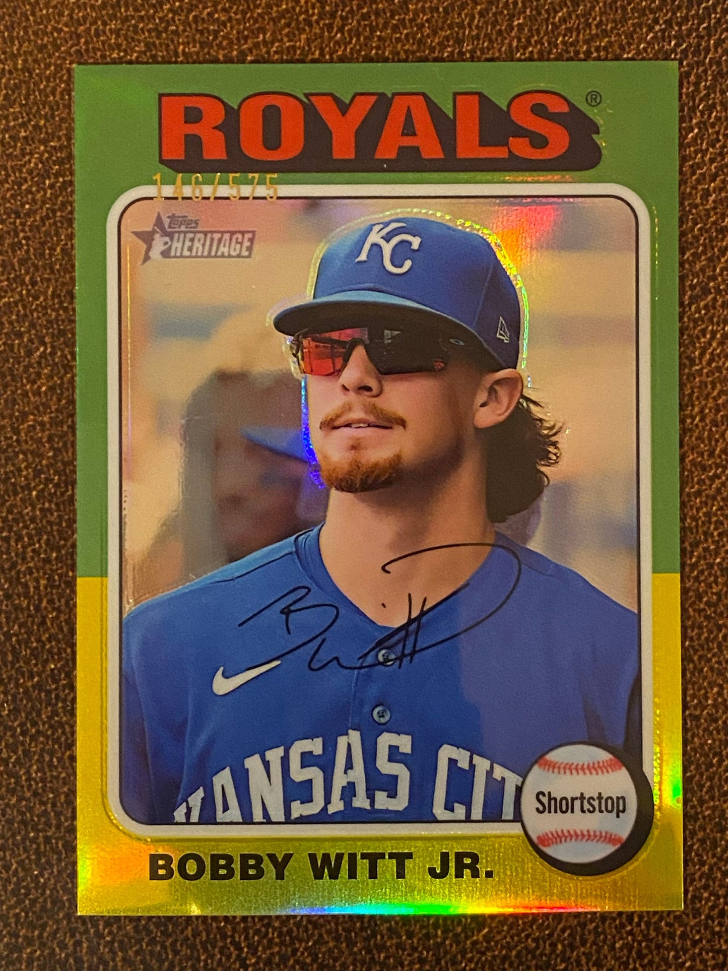 Bobby Witt Jr. - 2024 Topps Heritage High Number - Silver Refractor /575 - Royals