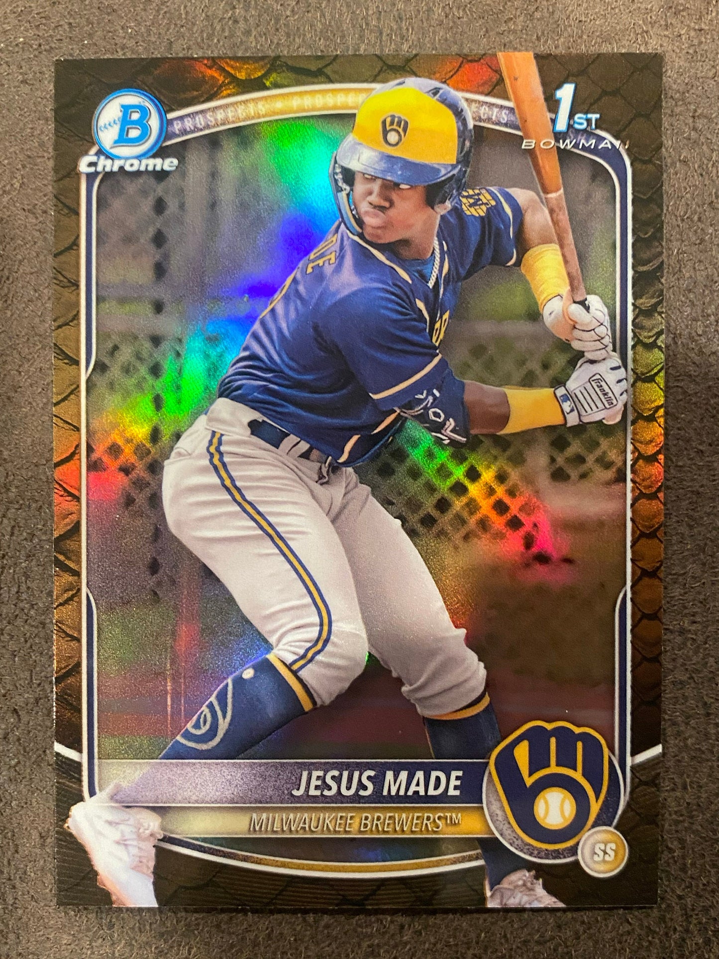 Jesus Made - 2025 Bowman - 1st Reptilian - Brewers