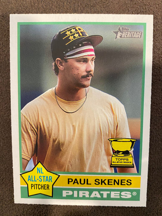 Paul Skenes - 2025 Topps Heritage - Image Variation - Pirates