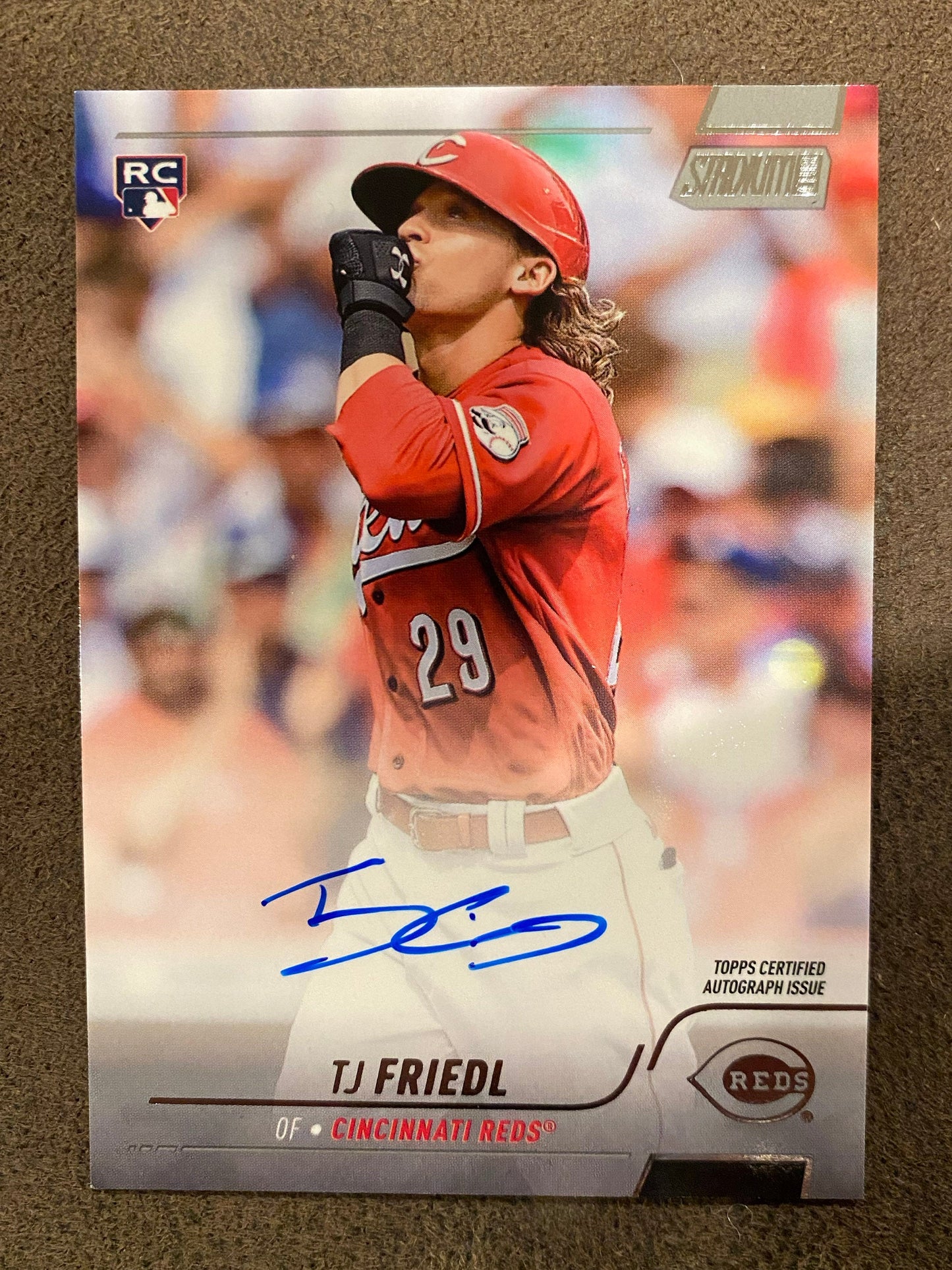 TJ Friedl - 2022 Topps Stadium Club - AUTO - Reds