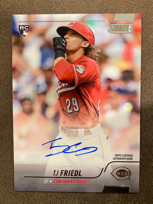 TJ Friedl - 2022 Topps Stadium Club - AUTO - Reds
