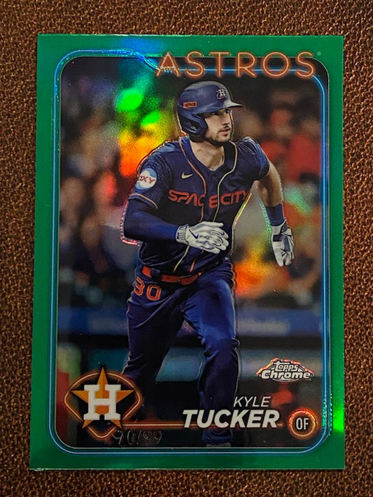 Kyle Tucker - 2024 Topps Chrome - True Green Refractor - Astros