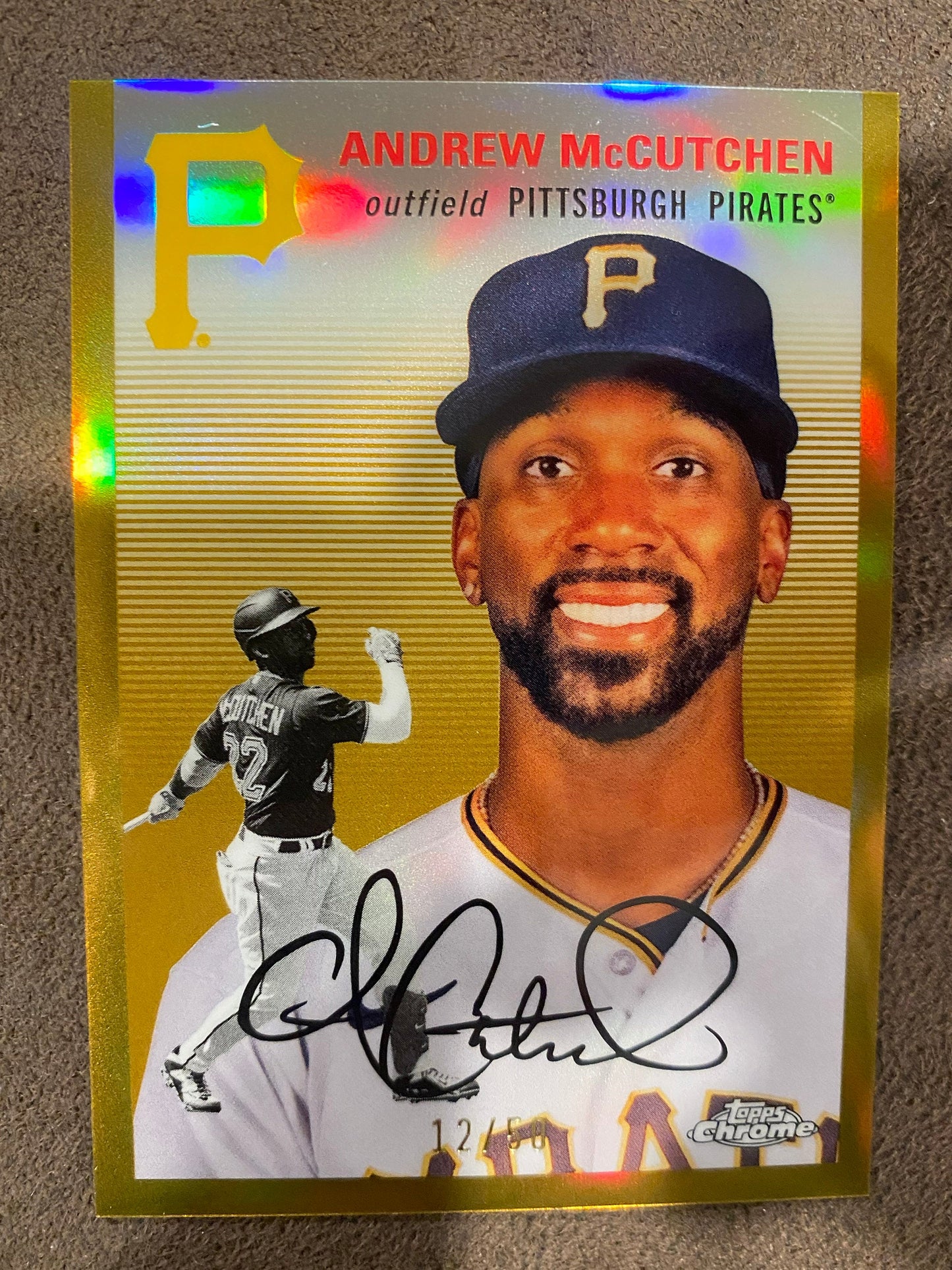 Andrew McCutchen - 2023 Topps Chrome Platinum Anniversary - True Gold Refractor /50 - Pirates
