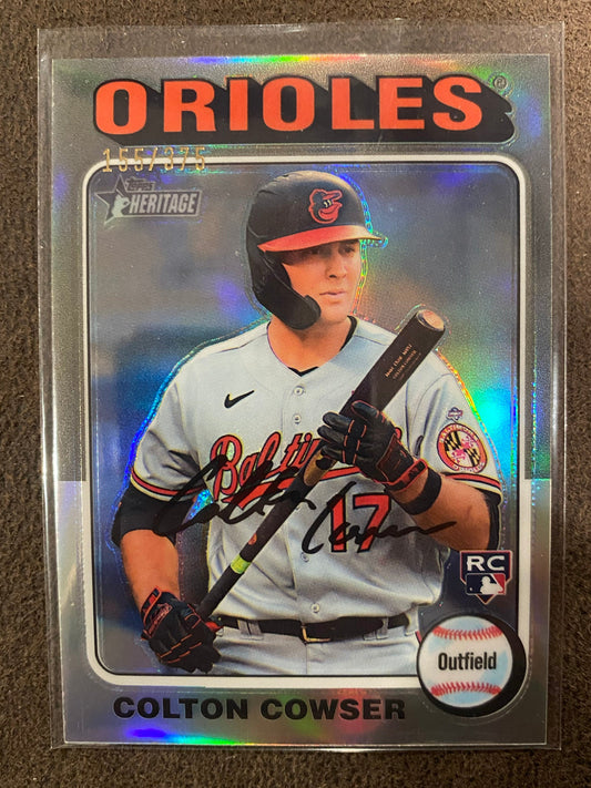 Colton Cowser - 2024 Topps Heritage - Silver Refractor /375 - Orioles