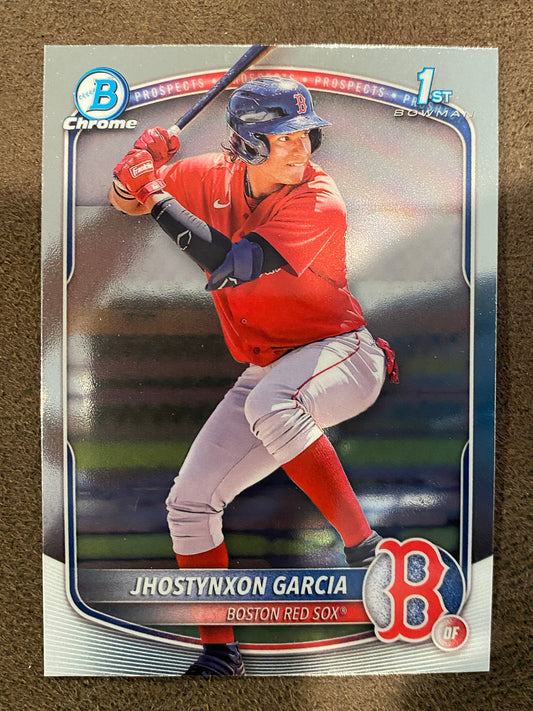 Jhostynxon Garcia - 2025 Bowman - 1st Chrome - Red Sox