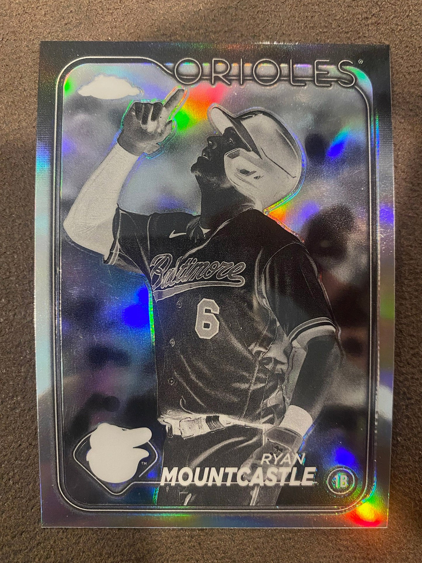 Ryan Mountcastle - 2024 Topps Chrome - Negative Refractor - Orioles