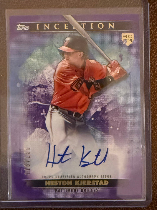 Heston Kjerstad - 2024 Topps Inception - Rookie Purple AUTO /199 - Orioles