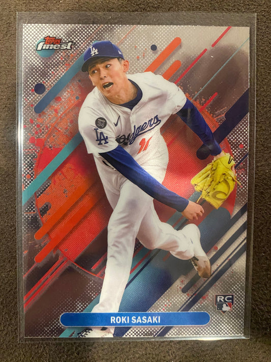 Roki Sasaki - 2025 Topps Finest - Rare - Dodgers