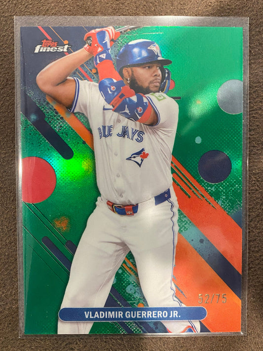 Vladimir Guerrero - 2025 Topps Finest - Common Green /75 - Blue Jays