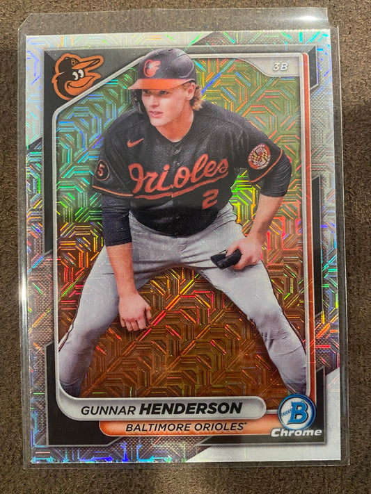 Gunnar Henderson - 2024 Bowman Chrome - Mojo - Orioles