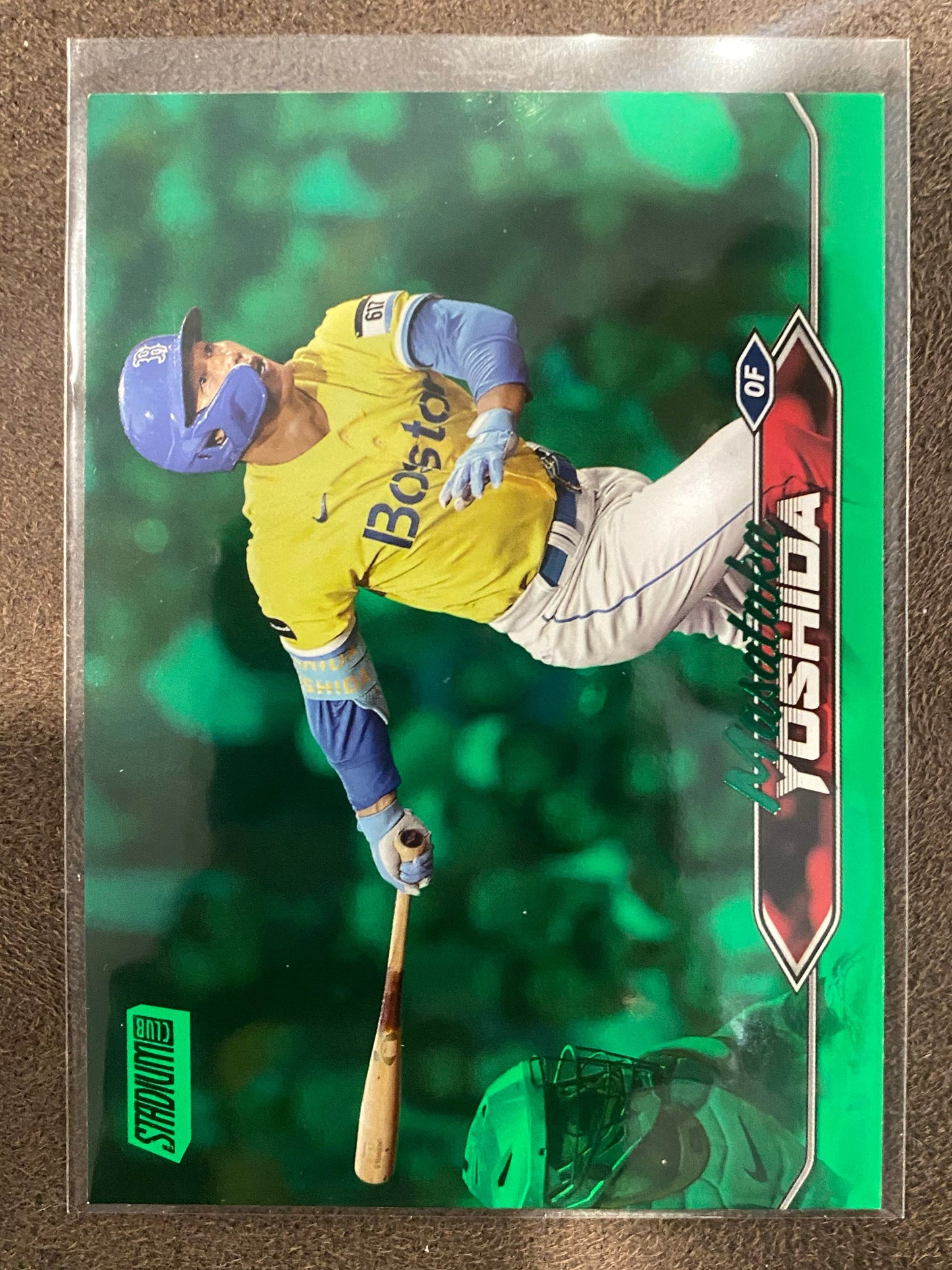 Masataka Yoshida - 2024 Topps Stadium Club - Green Foil /199 - Red Sox