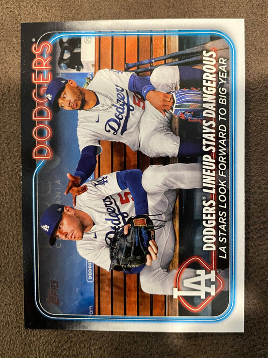 Freddie Freeman/Mookie Betts - 2024 Topps Series 2 - Base Card - Dodgers
