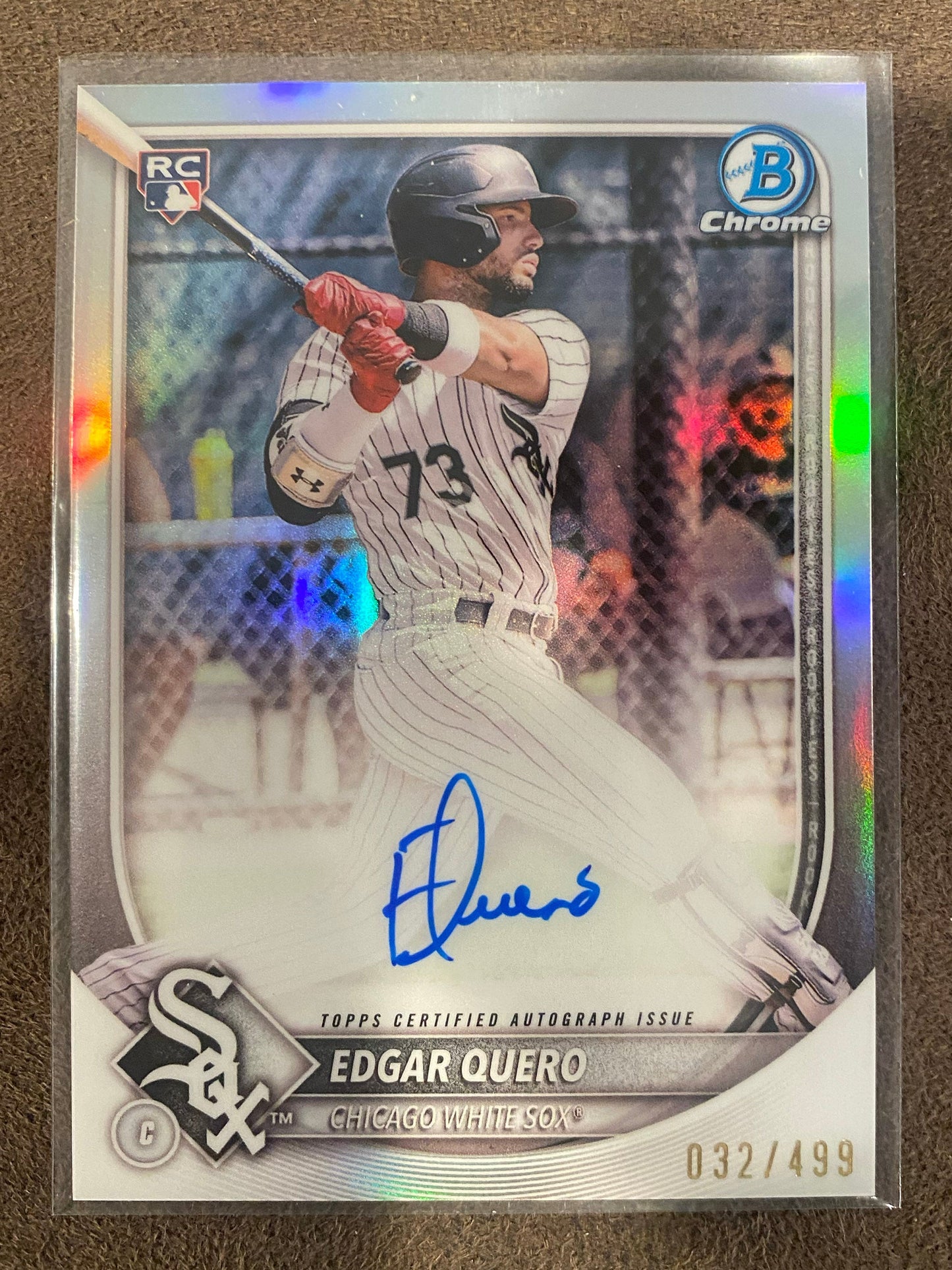 Edgar Quero - 2025 Bowman Chrome - Rookie Refractor AUTO /499 - White Sox