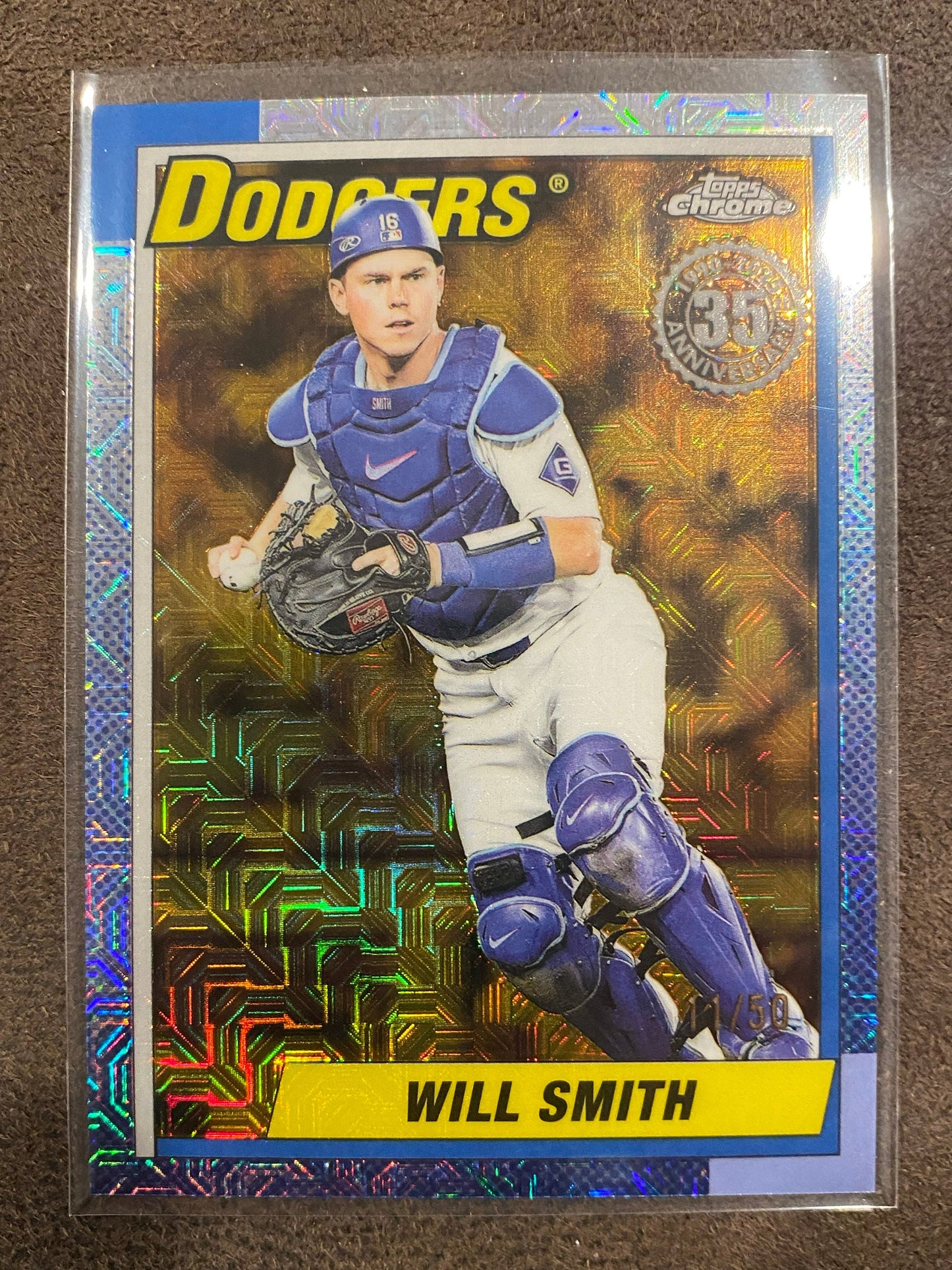Will Smith - 2025 Topps Update - 1990 GOLD Mojo /50 - Dodgers