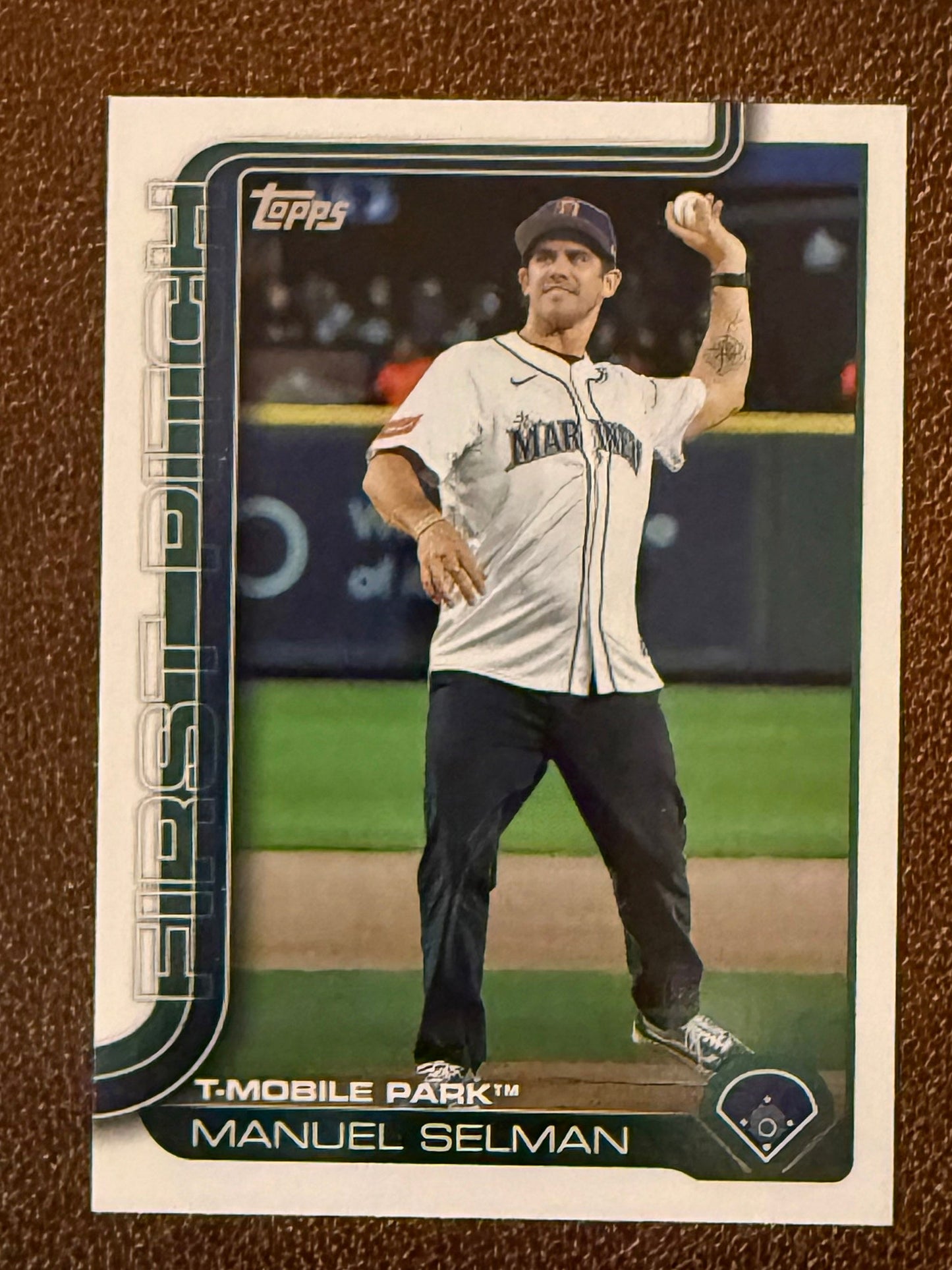Manuel Selman - 2025 Topps Update - First Pitch Insert - Mariners