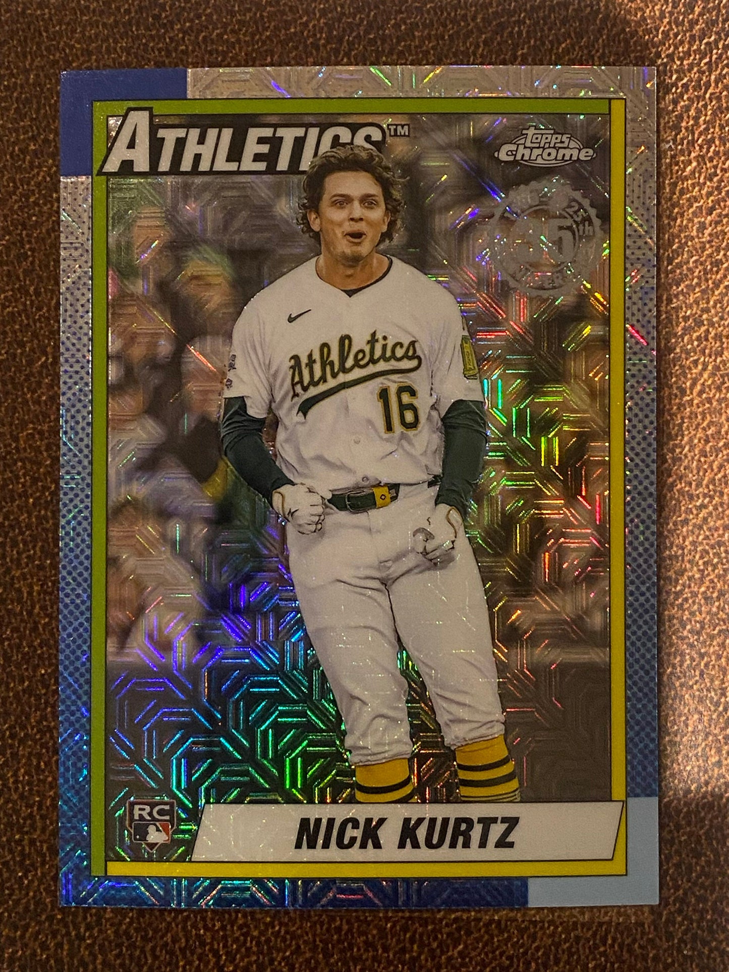 Nick Kurtz - 2025 Topps Update - 1990 Mojo Refractor - Athletics