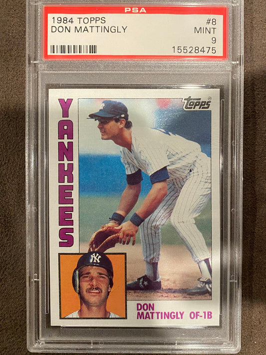 Don Mattingly - 1984 Topps - Rookie Card (PSA 9) - Yankees