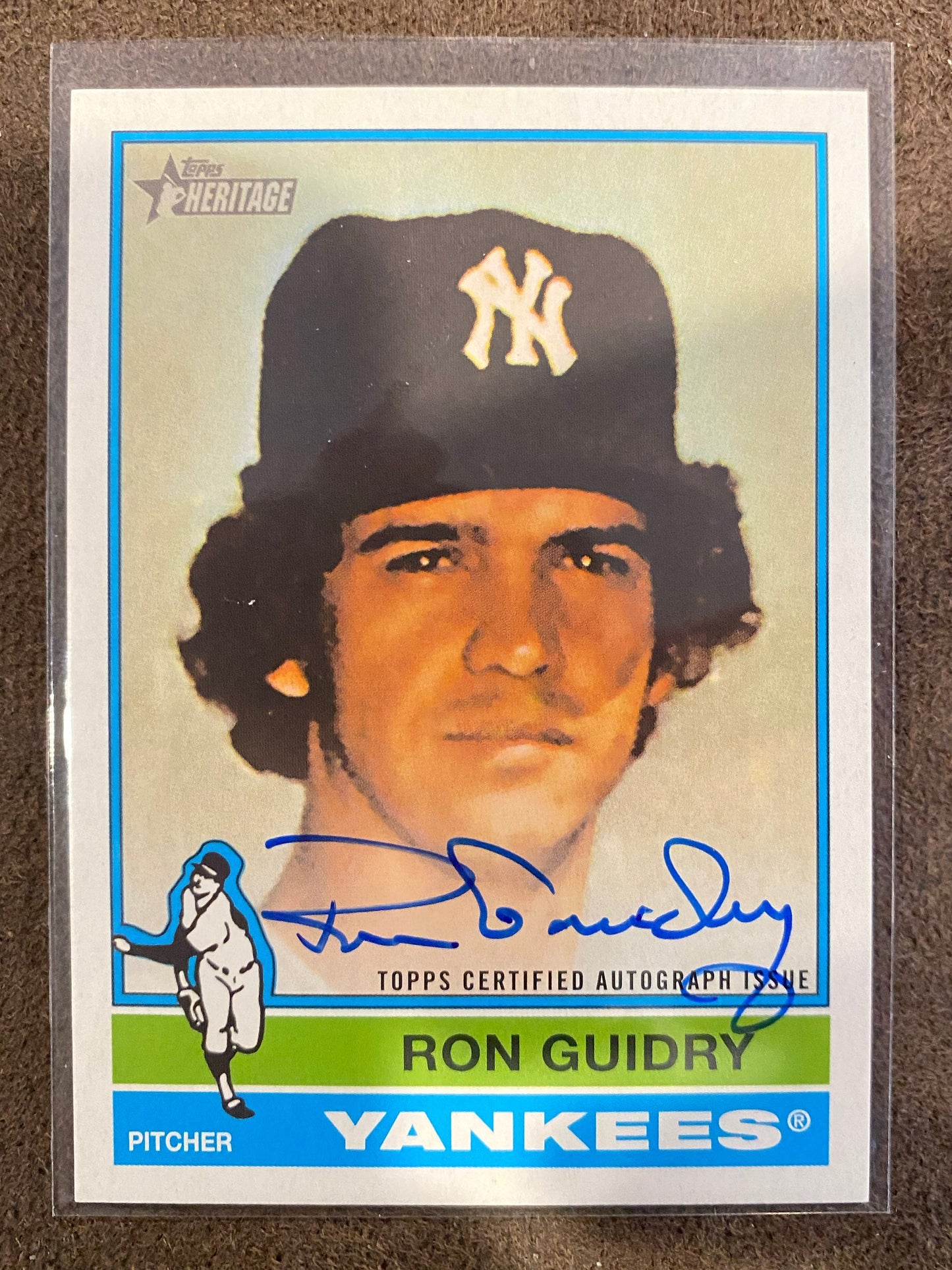 Ron Guidry - 2025 Topps Heritage High Number - Real One AUTO - Yankees