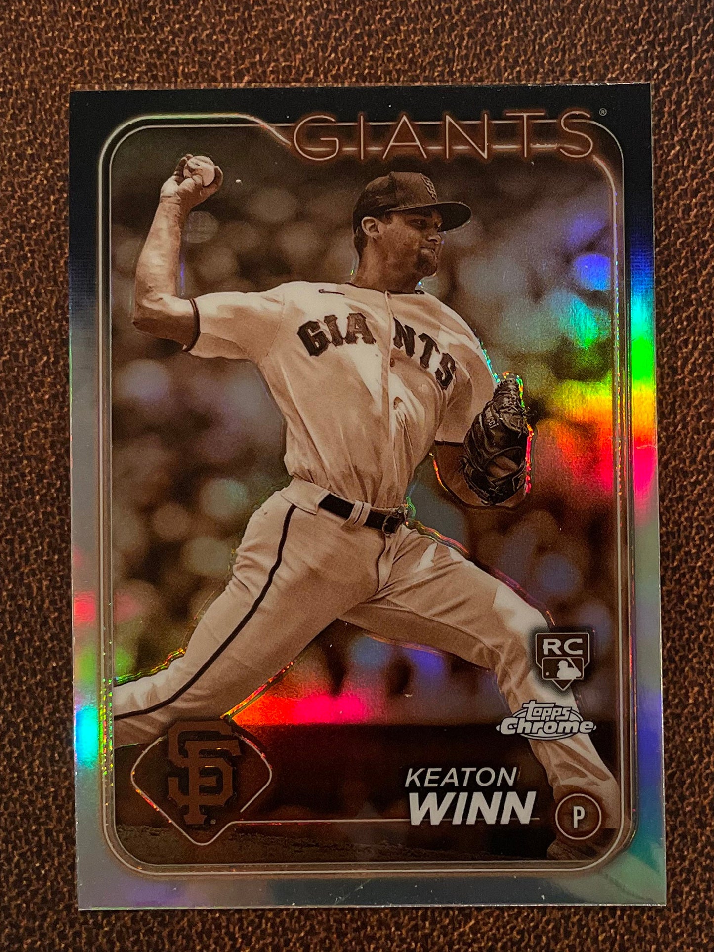 Keaton Winn - 2024 Topps Chrome - Sepia Refractor - Giants