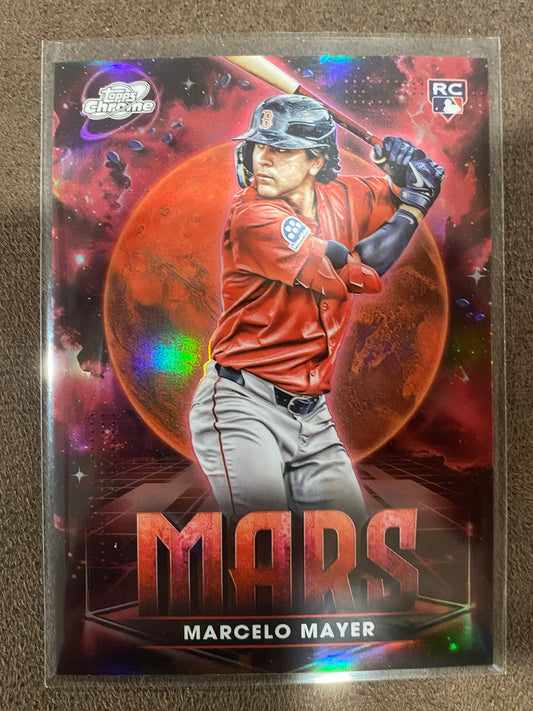 Marcelo Mayer - 2025 Topps Chrome Cosmic - Planetary Pursuit MARS SSP (PR:81) - Red Sox